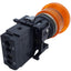Used Allen Bradley 800ES-LMP25 Push-Pull Button, Amber, ø22.5mm, 3W 120V AC *No Bulb*
