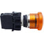 Used Allen Bradley 800ES-LMP25 Push-Pull Button, Amber, ø22.5mm, 3W 120V AC *No Bulb*