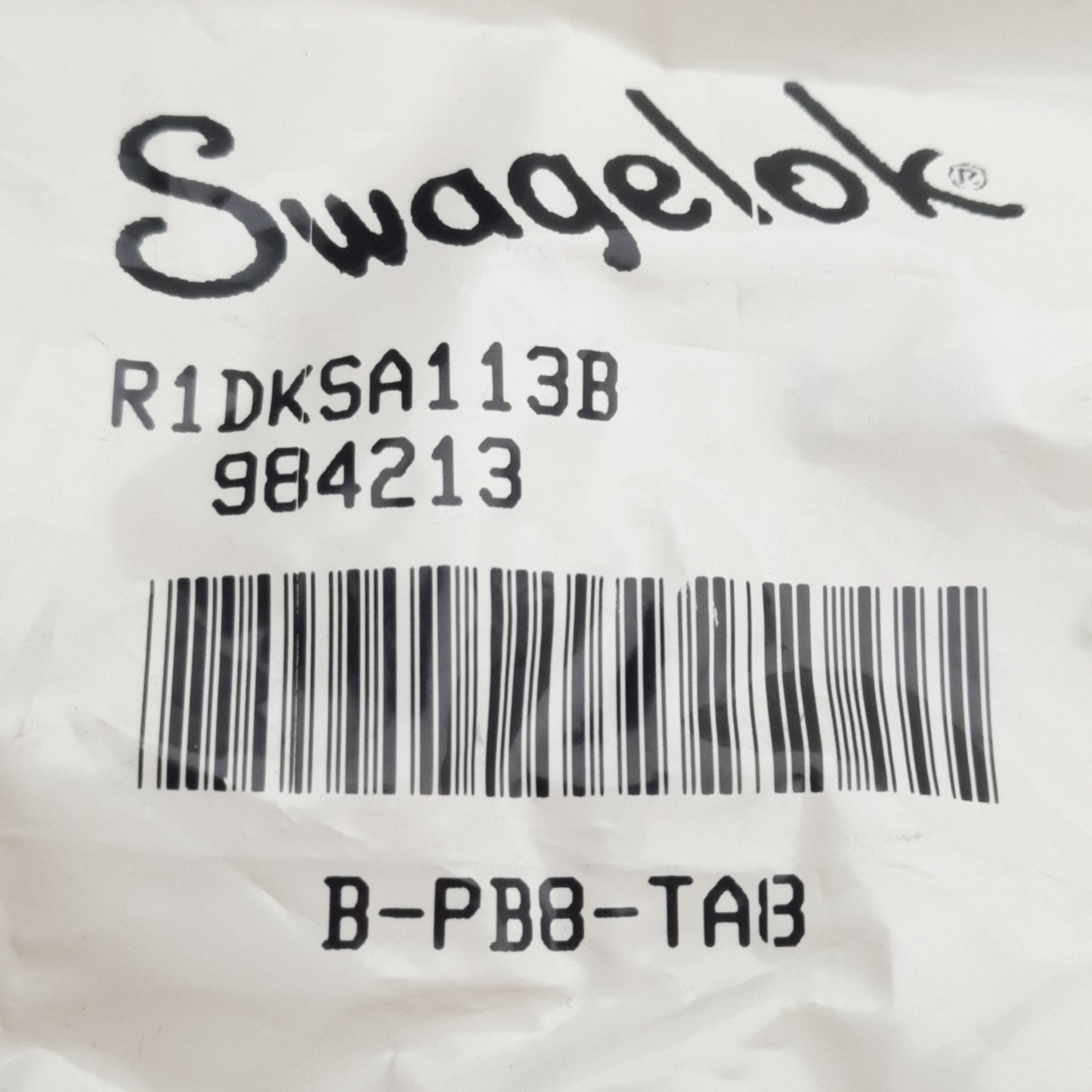 New Lot of 2 Swagelok B-PB8-TAB Hose Adapter, 1/2in Tube x 1/2in Barbed Tube, 250psi