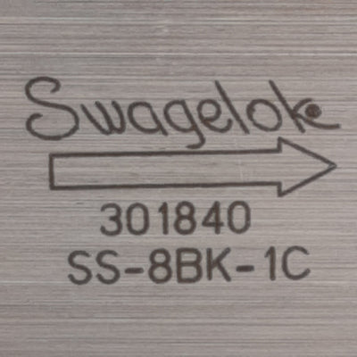 New Swagelok SS-8BK-1C Bellows Sealed Gasket Valve, 2-Way NC, ø1/2in Tube, 125psig
