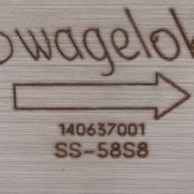 New Swagelok SS-58S8 Lift Check Valve, 2-Way, ø1/2in Tube, 2.2Cv Flow, 6000psig Max