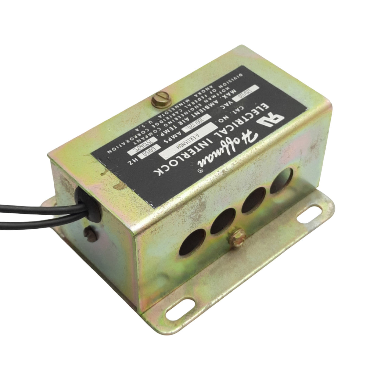 Used Hoffman AEK115NDH Electrical Interlock Switch, 110/120VAC, 0.10/0.12A