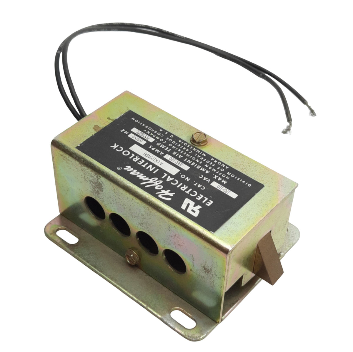 Used Hoffman AEK115NDH Electrical Interlock Switch, 110/120VAC, 0.10/0.12A