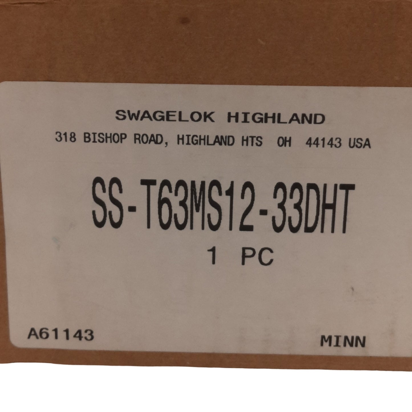 Used Swagelok SS-T63MS12-33DHT Ball Valve w/ 133DA Actuator, 3/4in OD Tube, 1000psig
