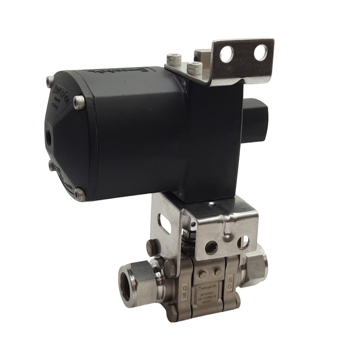 Used Swagelok SS-T63MS12-33DHT Ball Valve w/ 133DA Actuator, 3/4in OD Tube, 1000psig