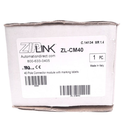 New Automation Direct ZL-CM40 ZIPLink Breakout Board, 40-Pole, 0-132VAC/DC