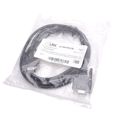 New Automation Direct ZL-DN15TB-CBL ZIPLink Cable for Breakout Board, D-Sub 15-P, 2m