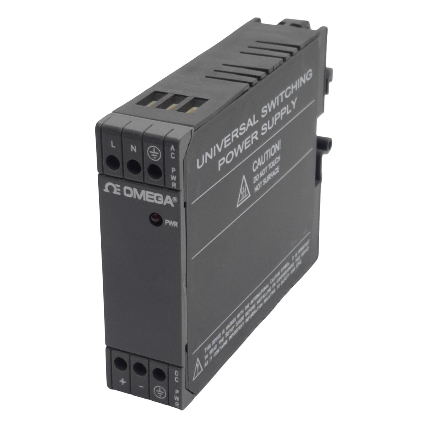 Used Omega Engineering DRN-PS-1000 Power Supply, 115-240VAC In, 850mA 24VDC Out