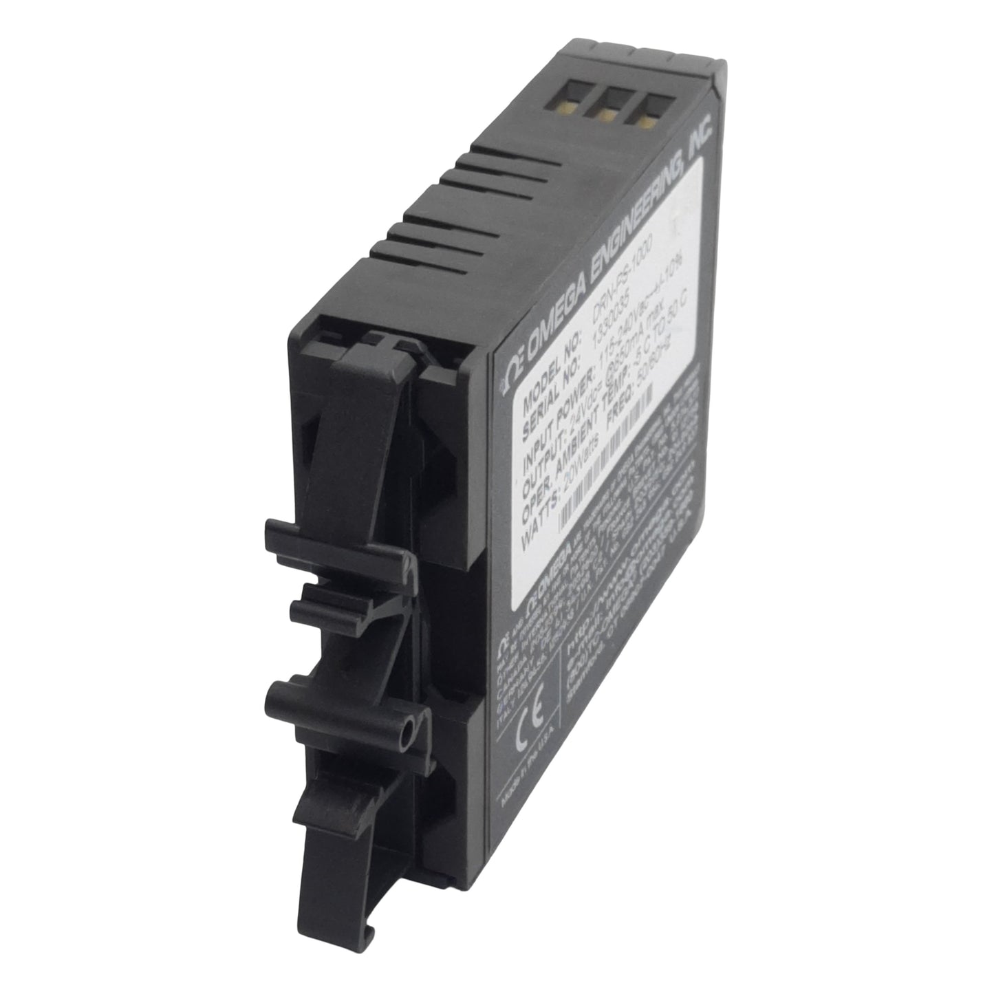 Used Omega Engineering DRN-PS-1000 Power Supply, 115-240VAC In, 850mA 24VDC Out