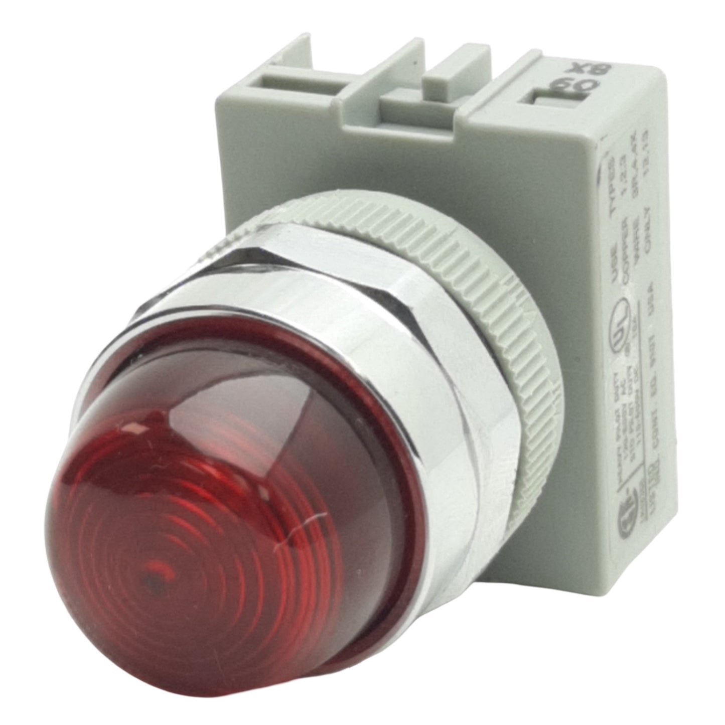 Used IDEC APW299D-R-24V Red Pilot Light ø22, 24VAC/DC Lamp, Dome Shape Lens