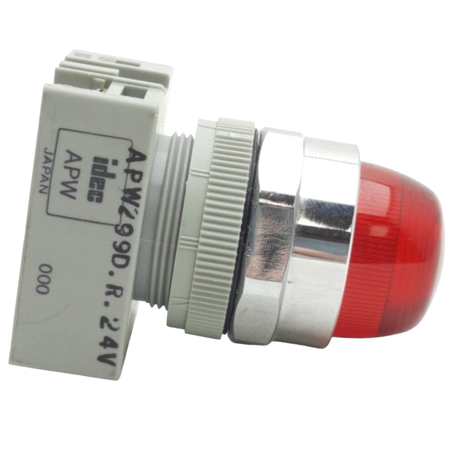 Used IDEC APW299D-R-24V Red Pilot Light ø22, 24VAC/DC Lamp, Dome Shape Lens