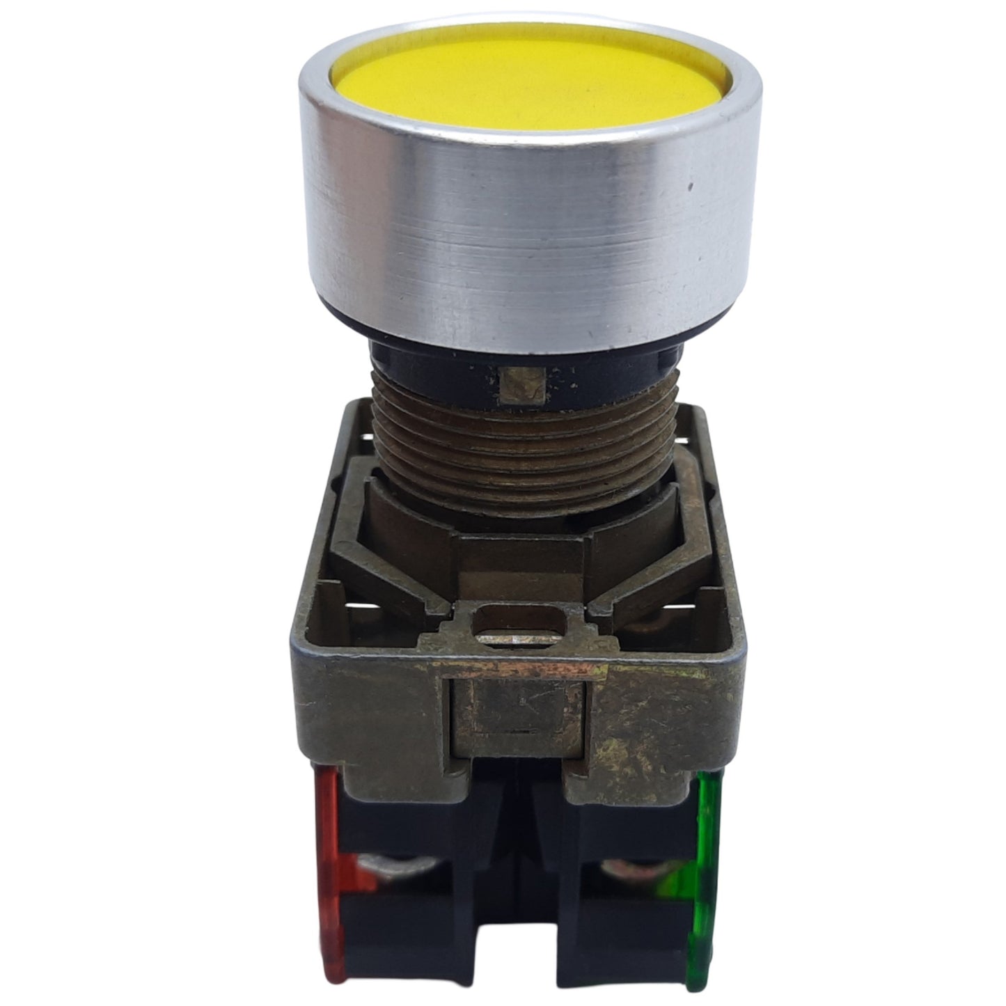 Used Allen Bradley 800EM-F5 800E-2LX11 Momentary Push Button, 1NO-1NC, 10A 600V AC/DC