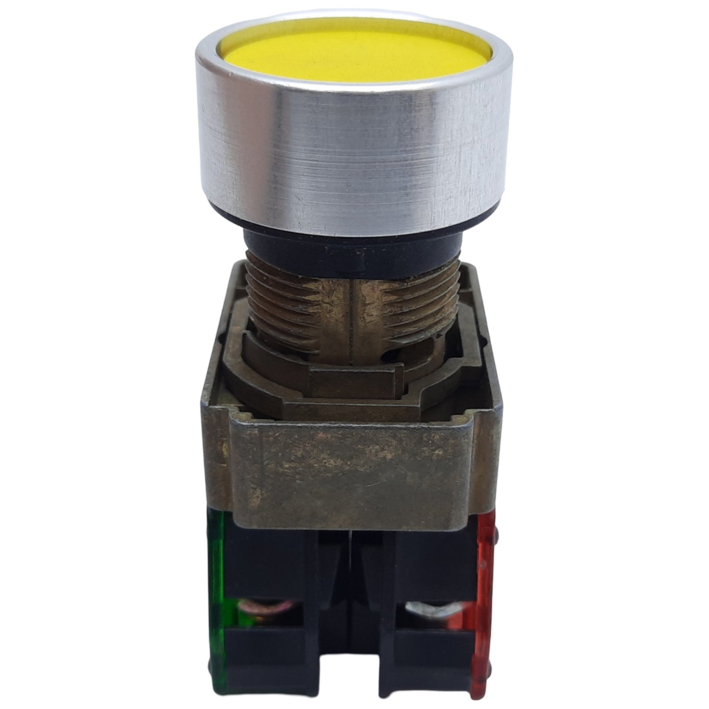 Used Allen Bradley 800EM-F5 800E-2LX11 Momentary Push Button, 1NO-1NC, 10A 600V AC/DC