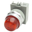 Used IDEC APW299D-R-120V Red Pilot Light ø22mm, 120VAC/DC Lamp, Dome Shape Lens