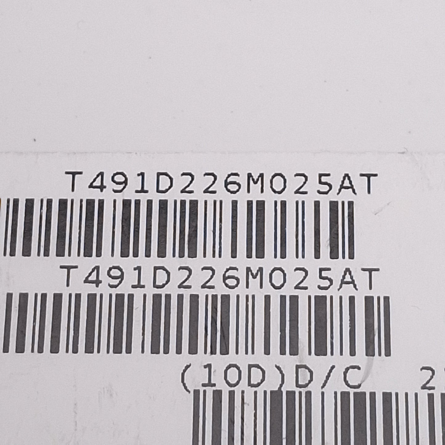 New Lot of 75 Kemet T491D226M025AT Molded Tantalum Capacitor, 22µF, 25V, 800mΩ