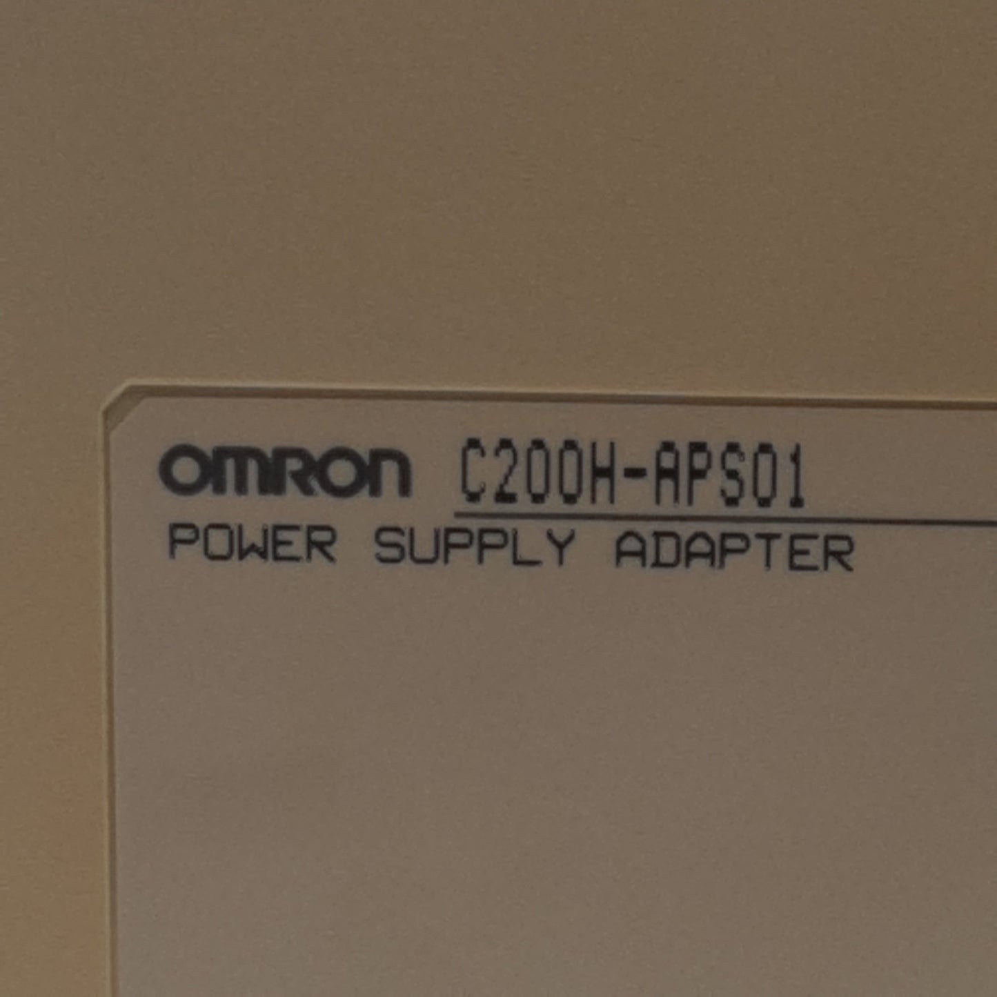 Used Omron C200H-APS01 SYSMAC NET Link Power Supply Adapter 32-Pin PCB, Snap-On Mount