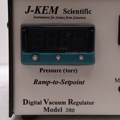 New – Open box J-Kem DVR-280 Digital Vacuum Regulator For Diaphragm Pumps, 1/8NPTM, 120VAC