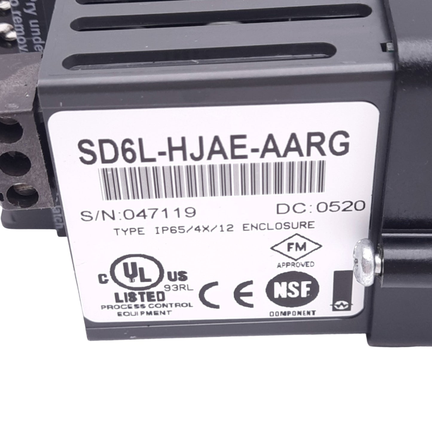 Used Watlow SD6L-HJAE-AARG Temperature Controller, 2A/5A Out, 100-240VAC, 1/16DIN
