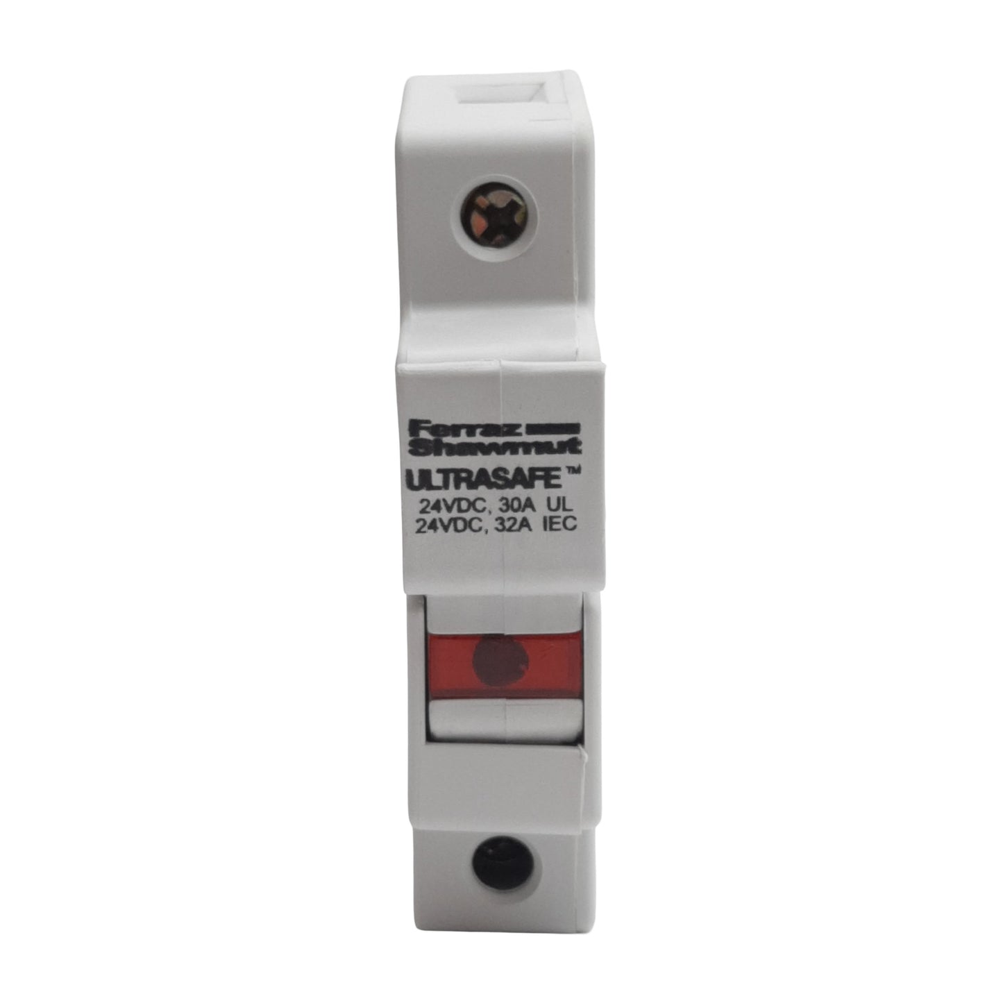New Ferraz Shawmut USM1I-DC24 Fuse Holder, 1-Pole, 10mm x 38mm, 32A 24VDC, DIN Rail