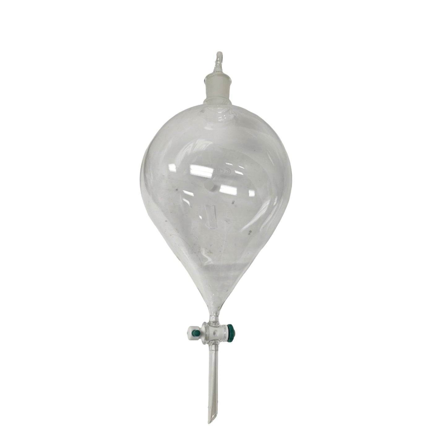 New – Open box Chemglass CG-1739-06 Globe Shaped Separatory Funnel 12L, 45/50 Neck, 10mm Stpk