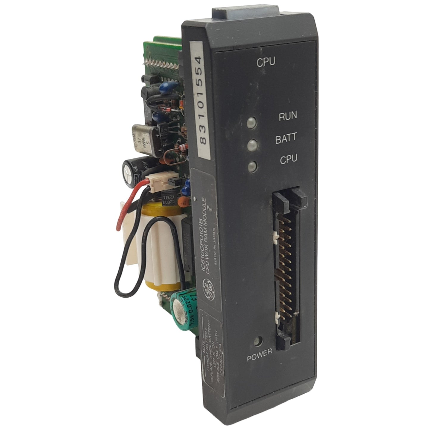 Used General Electric IC610CPU101B Series One PLC CPU Processor Unit W/1K RAM Module