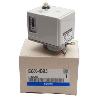 New SMC IS3000-N02L5 Pneumatic Pressure Switch 0.1-0.7MPa, 1/4in NPT, 160mA 5VDC