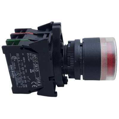 Used Allen Bradley 800EP-LFA4 Push Button, 1NO-1NC, ø22.5mm, 10A 600V AC, 250V AC LED