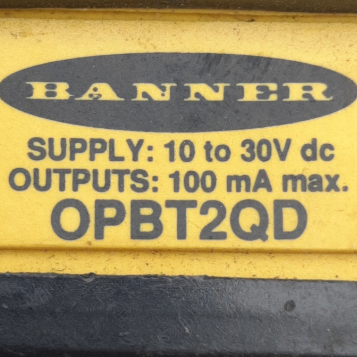 Used Banner Engineering OPBT2QD Omni-Beam Power Block 4-Pin Mini QD, 10-30VAC