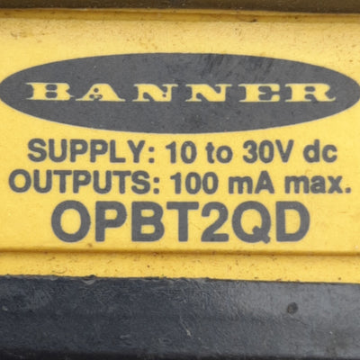 Used Banner Engineering OPBT2QD Omni-Beam Power Block 4-Pin Mini QD, 10-30VAC