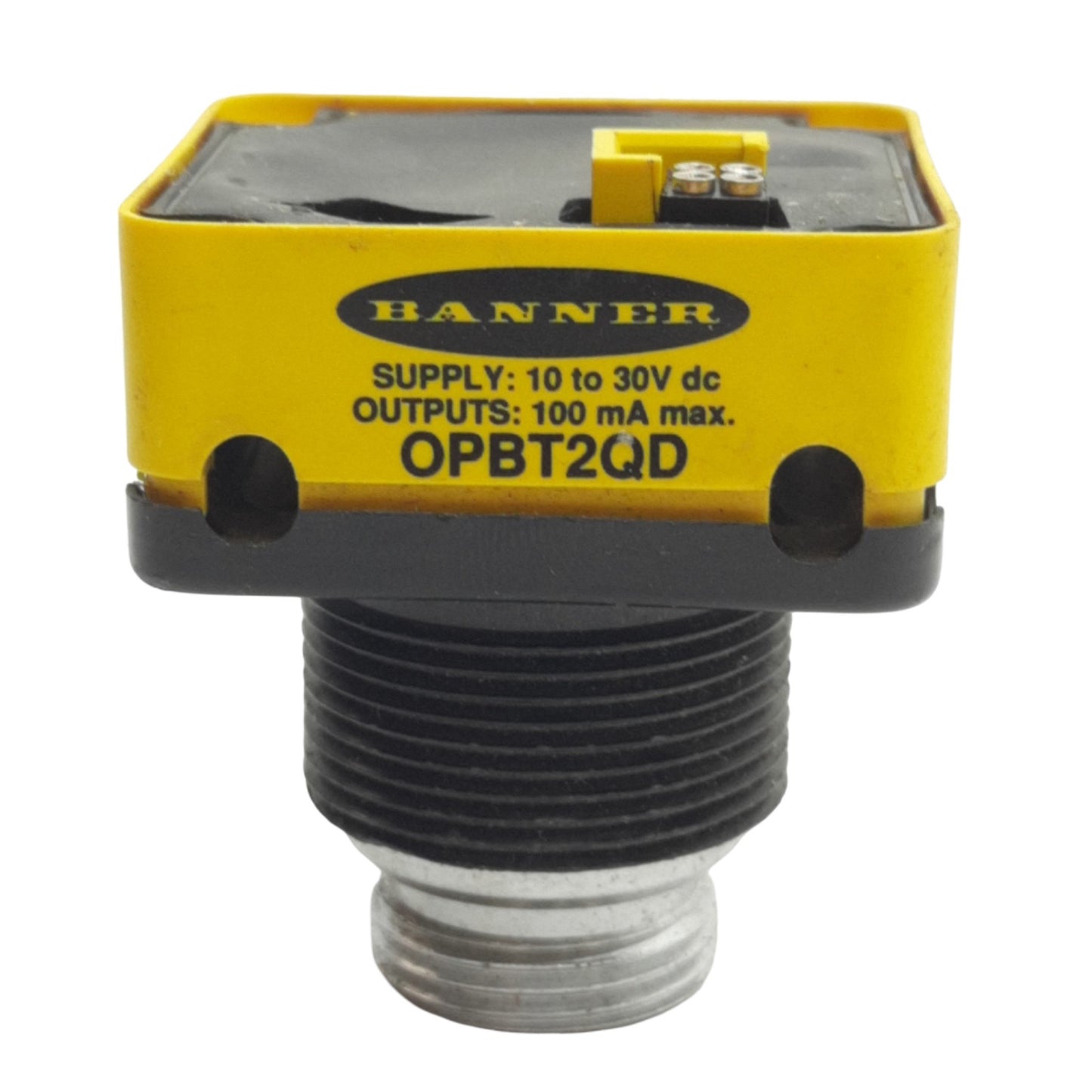 Used Banner Engineering OPBT2QD Omni-Beam Power Block 4-Pin Mini QD, 10-30VAC