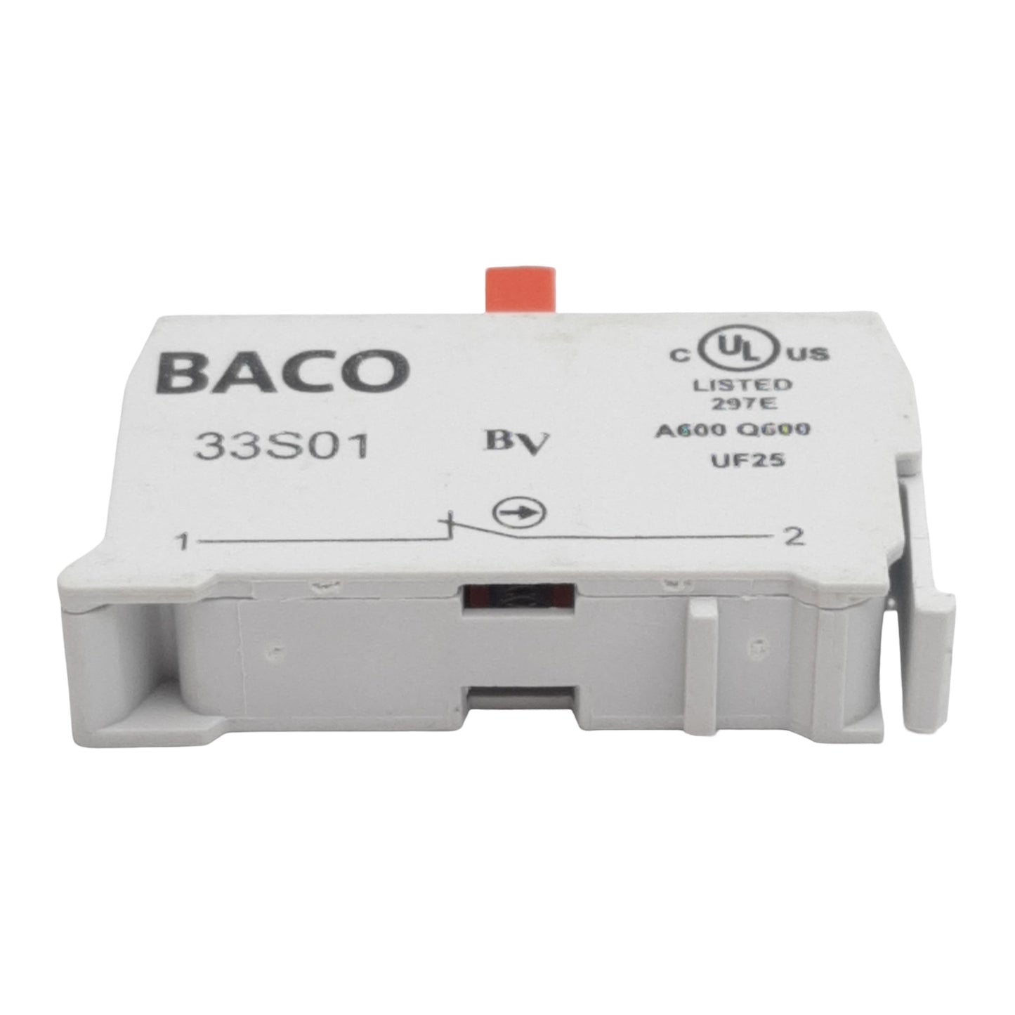 Used Lot of 3 Baco 33S01 Pushbutton Contact Block, 1N.C., 10A 600VAC, 22mm