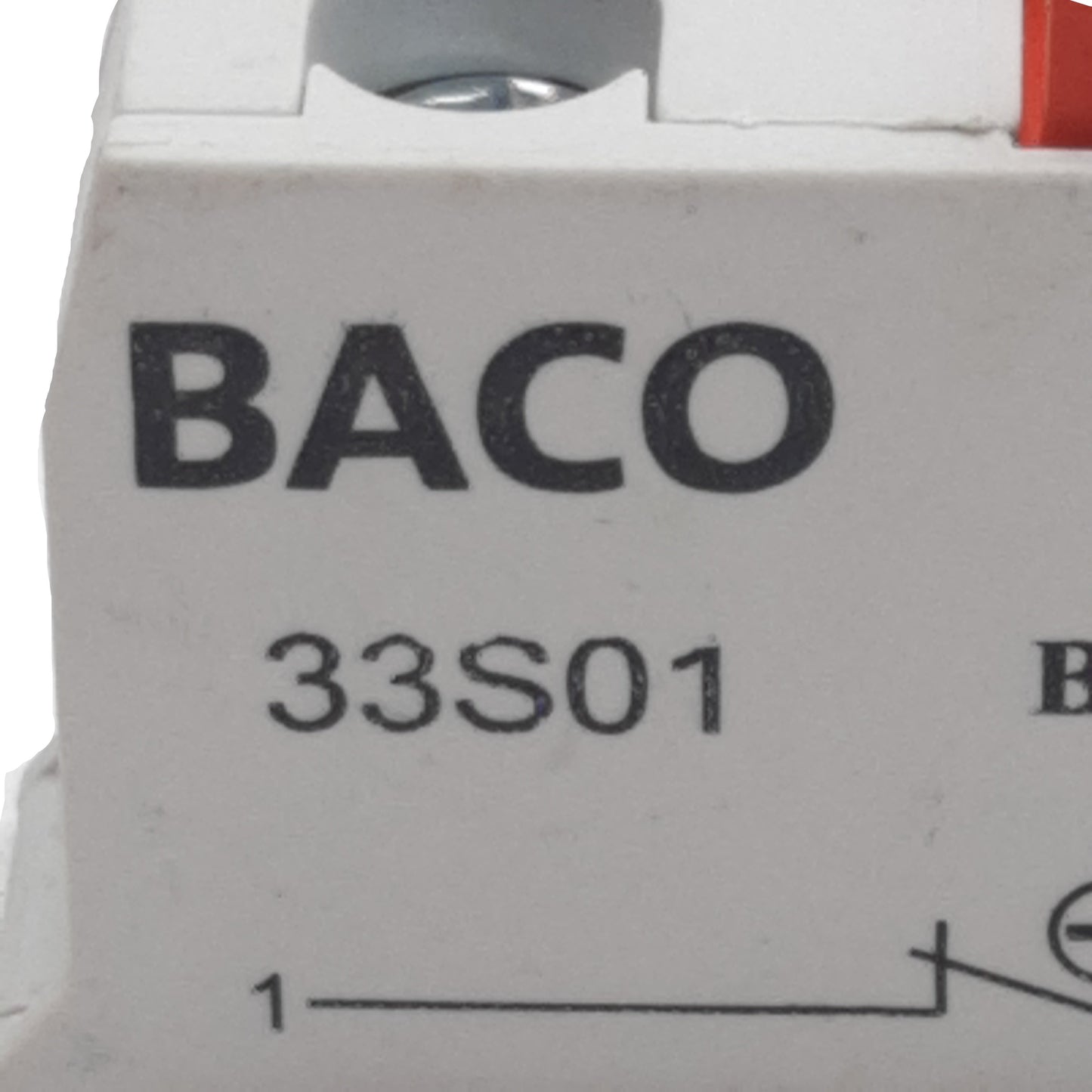 Used Lot of 3 Baco 33S01 Pushbutton Contact Block, 1N.C., 10A 600VAC, 22mm
