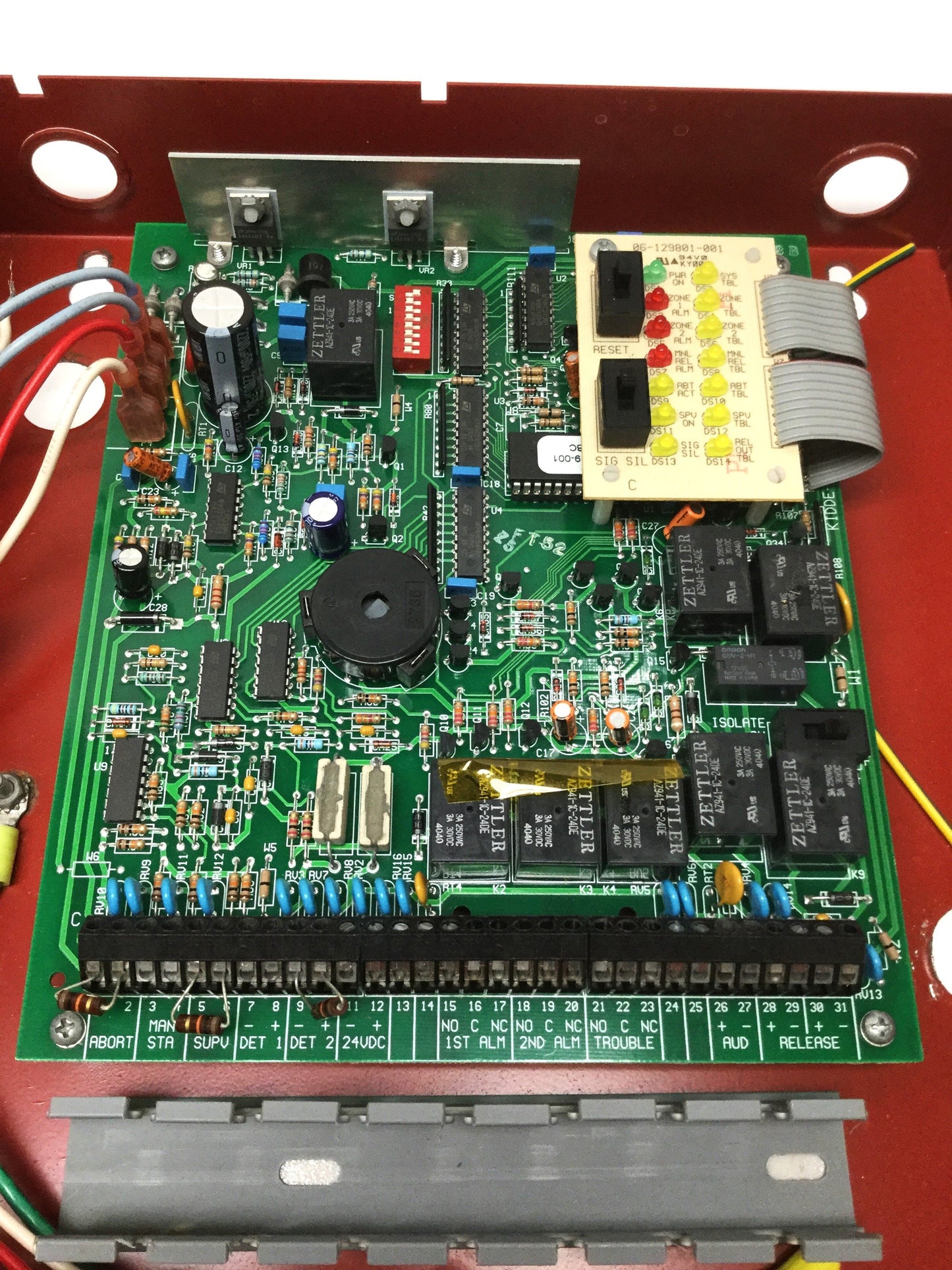 Used Kidde Fenwal 84-232000-102 Scorpio Fire Suppression Control Panel *Missing Key*