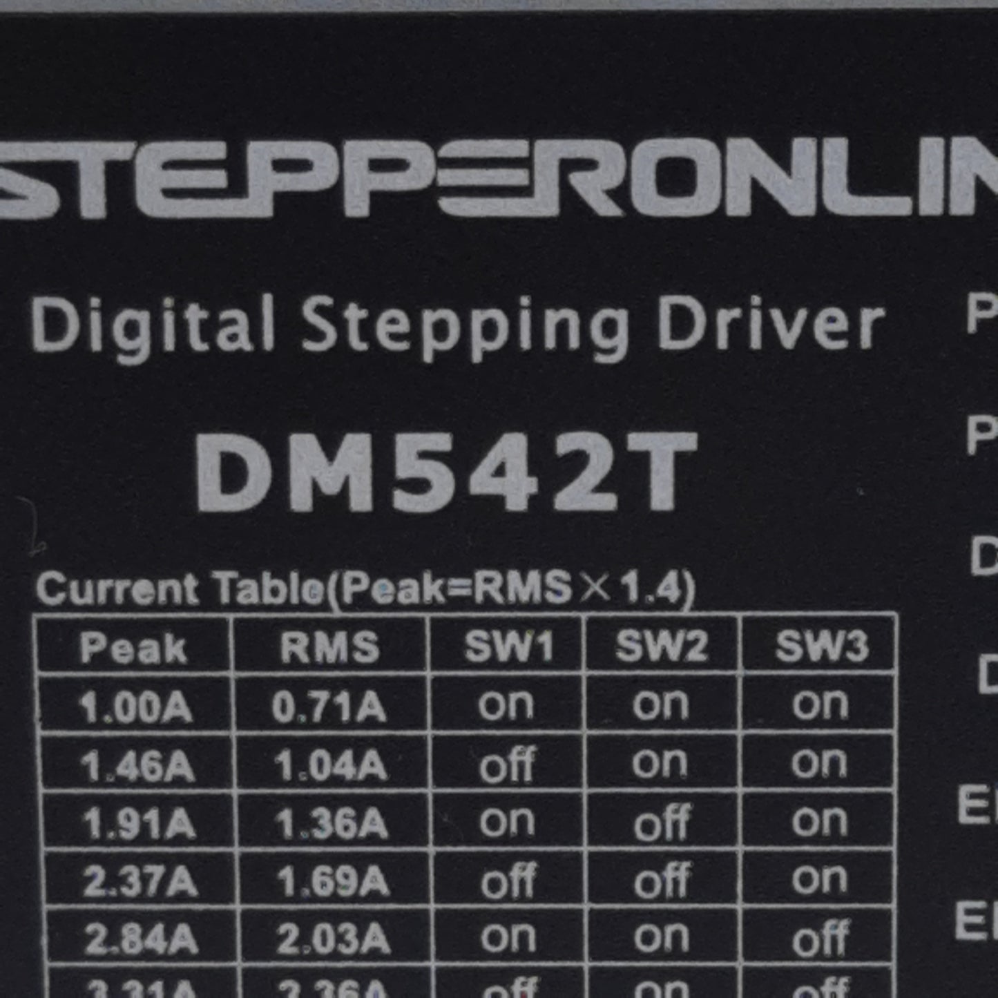 New Stepper Online DM542T Digital Stepping Driver, 4.2A, 0-200KHz, 20-50VDC In