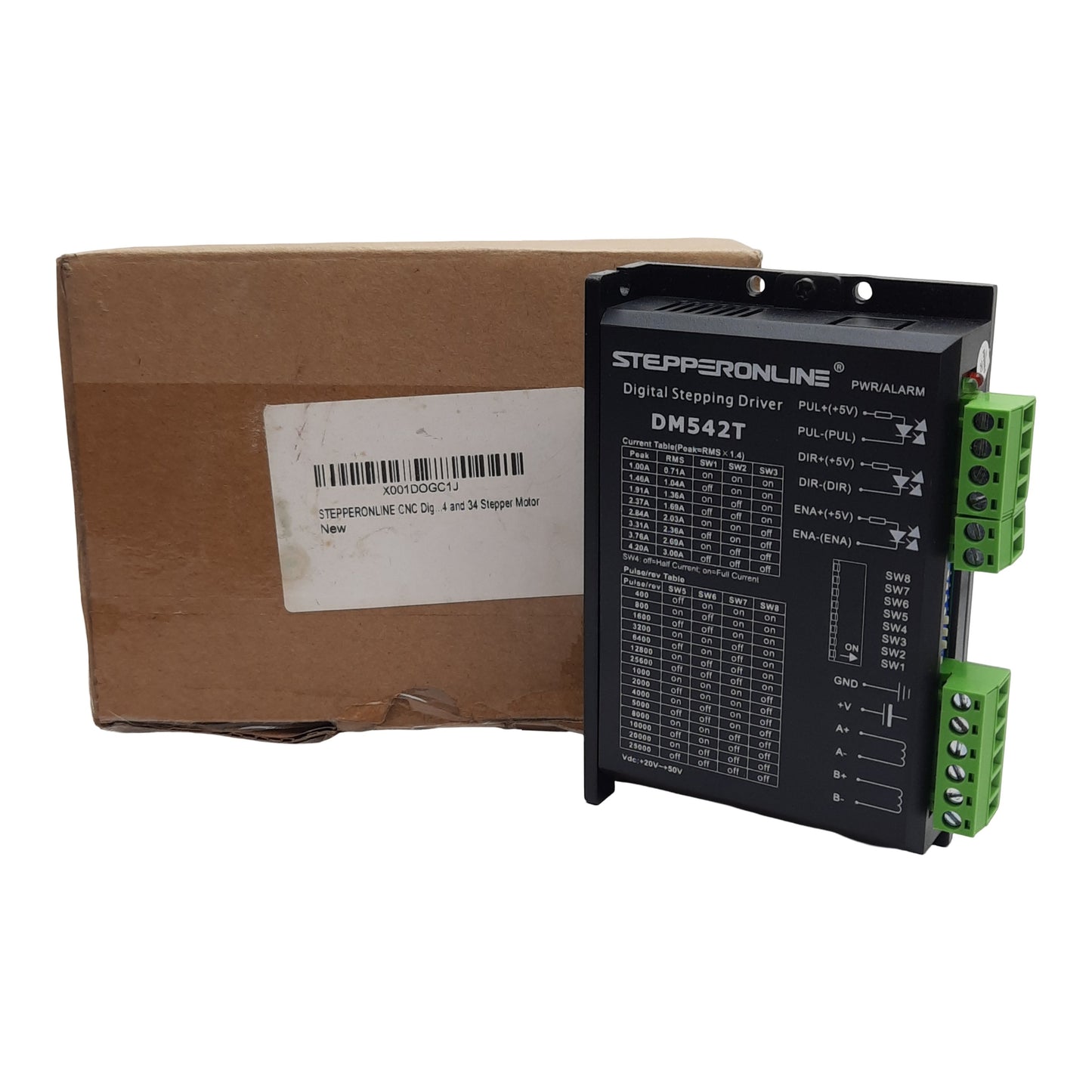 New Stepper Online DM542T Digital Stepping Driver, 4.2A, 0-200KHz, 20-50VDC In