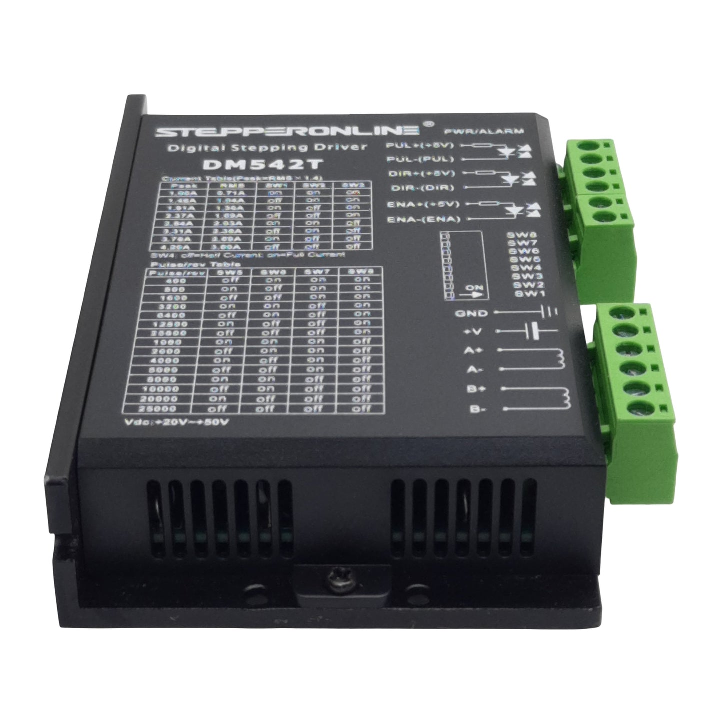 New Stepper Online DM542T Digital Stepping Driver, 4.2A, 0-200KHz, 20-50VDC In