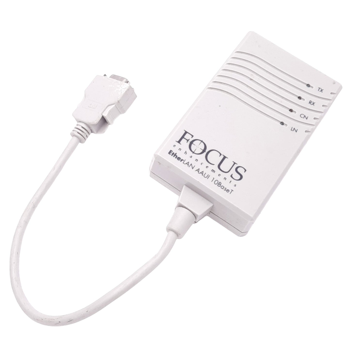 Used FOCUS Enhancements AAUI EtherLAN 10BaseT Transceiver for Macintosh, RJ45
