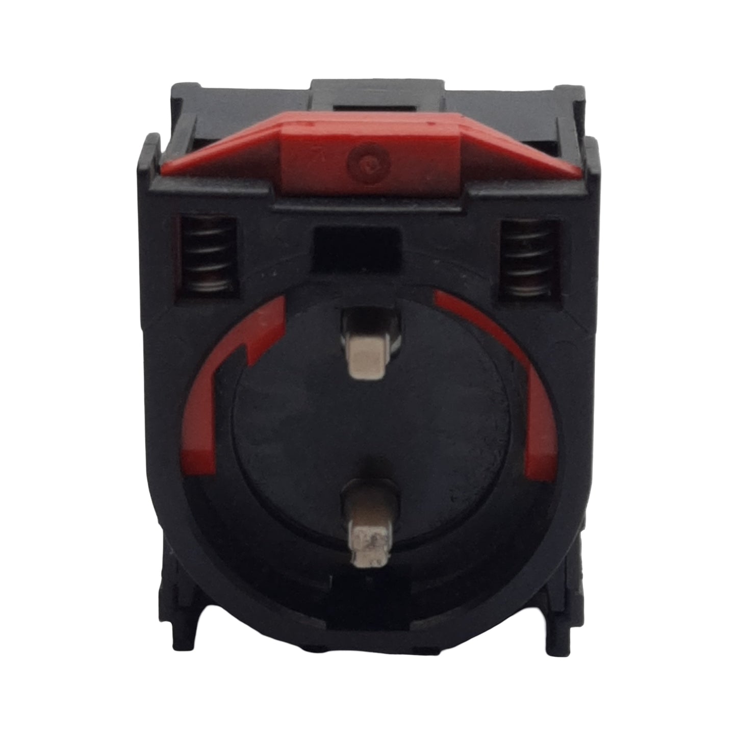 Used General Electric 080BF11V Pushbutton Contact Block, 1NO + 1NC, 10A 600VAC, 22mm