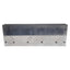 Used Aluminum Solid-State Relay Heatsink, 8.75inL x 3.13inW x 1.25inH, #8-32 Threads