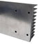 Used Aluminum Solid-State Relay Heatsink, 8.75inL x 3.13inW x 1.25inH, #8-32 Threads