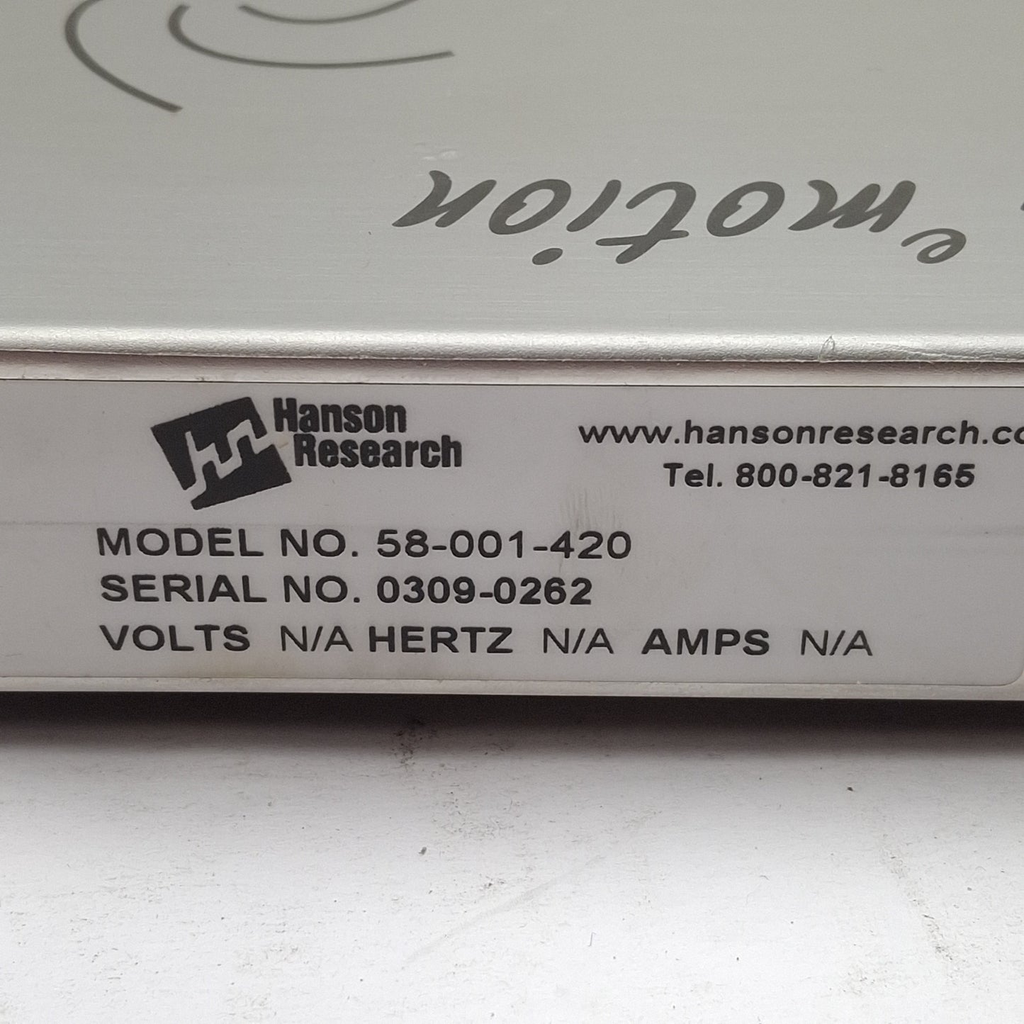 Used Hanson Research 2mag-USA Magnetic Motion Mix Drive 6 & Telemodul 40C Control