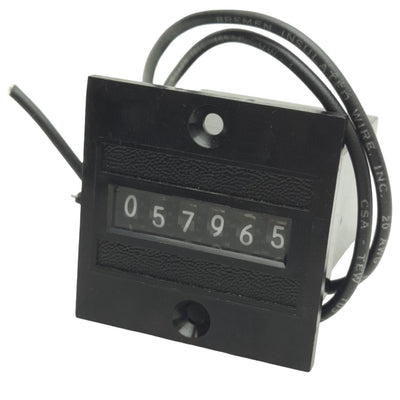 Used Eaton 6-Y-41346-406-ME Durant Panel Mount Counter, 6-Digit, 120VAC, Panel Mount