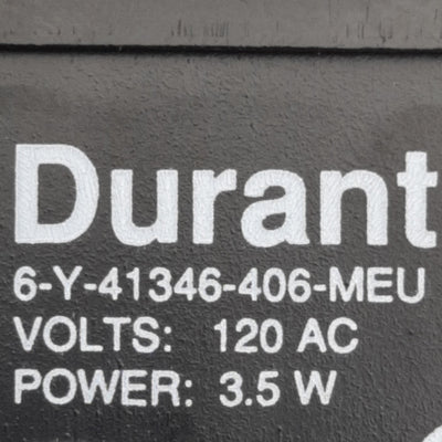 Used Eaton 6-Y-41346-406-ME Durant Panel Mount Counter, 6-Digit, 120VAC, Panel Mount