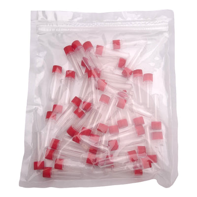 New Lot of 50 Corning Axygen SCT-200-A-S Red Screw Cap Microcentrifuge Tube, 2mL