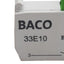 Used Lot of 2 Baco 33E10 Pushbutton Contact Block, 1N.O., 10A 600VAC, 22mm