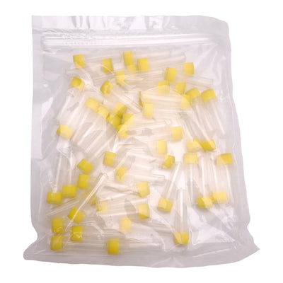 New Lot of 50 Corning Axygen SCT-200-A-S Yellow Screw Cap Microcentrifuge Tube, 2mL