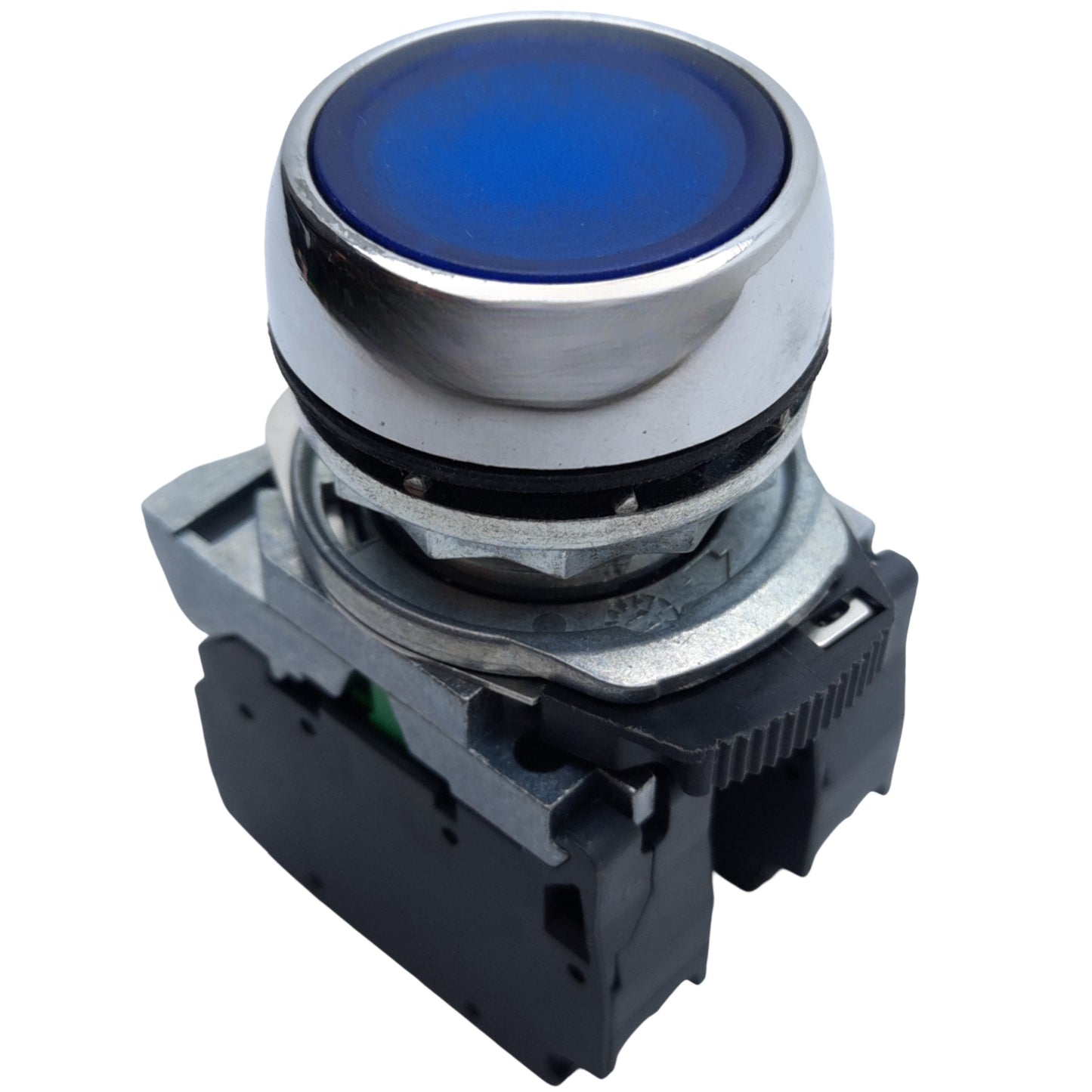 Used Allen Bradley 800FM-LF6 Illuminated Push Button Blue, ø22mm 1NO-1NC, 10A 300V AC