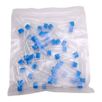 New Lot of 50 Corning Axygen SCT-200-A-S Blue Screw Cap Microcentrifuge Tube, 2mL
