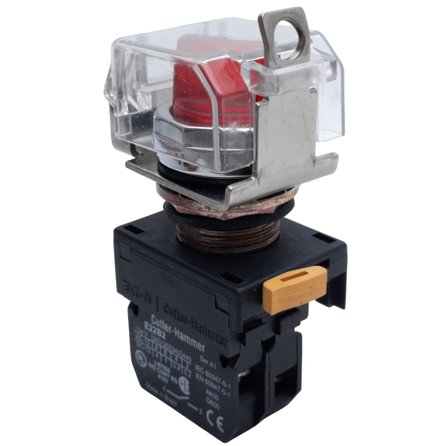 Used Cutler-Hammer E22S62 Illuminated Selector Switch 2-Position 1NO 600VAC *No Bulb*