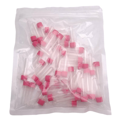 New Lot of 50 Corning Axygen SCT-200-A-S Magenta Screw Cap Microcentrifuge Tube, 2mL